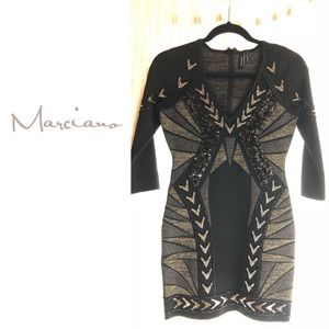 Marciano Embellished BodyCon Cocktail Dress